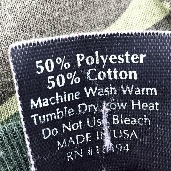 Vtg Rothco Mens Size-XXXL Green Army Camo Crew Neck Short Sleeve USA T-Shirt - Picture 4 of 4